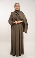 A Linie Jazz Abaya - Wood