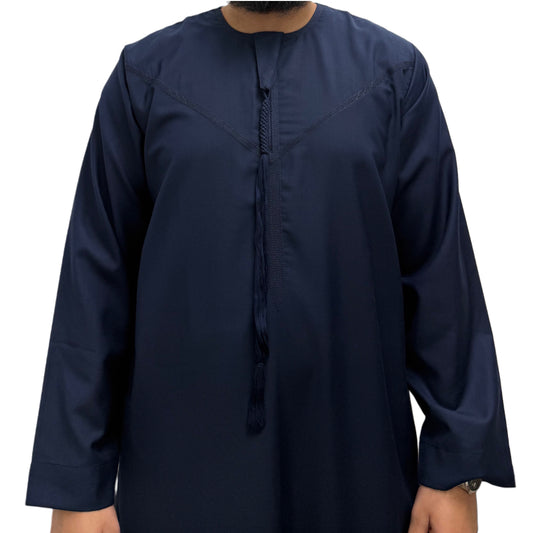 Marineblauer omanischer Thobe