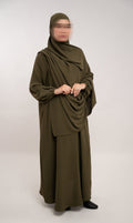 A Linie Jazz Abaya - Dark Olive